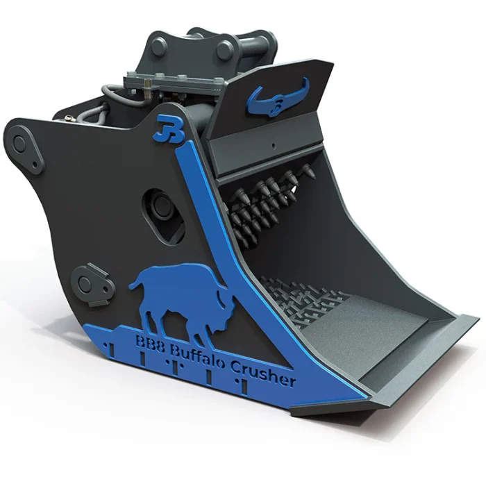BB8 Buffalo Excavator Crushing Bucket - 6-10 Tonne